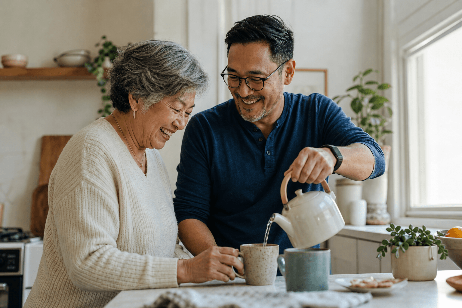 A quiet cup of tea representing time for caregiver rest